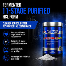 Poudre d'arginine HCL ALLMAX avec mesure