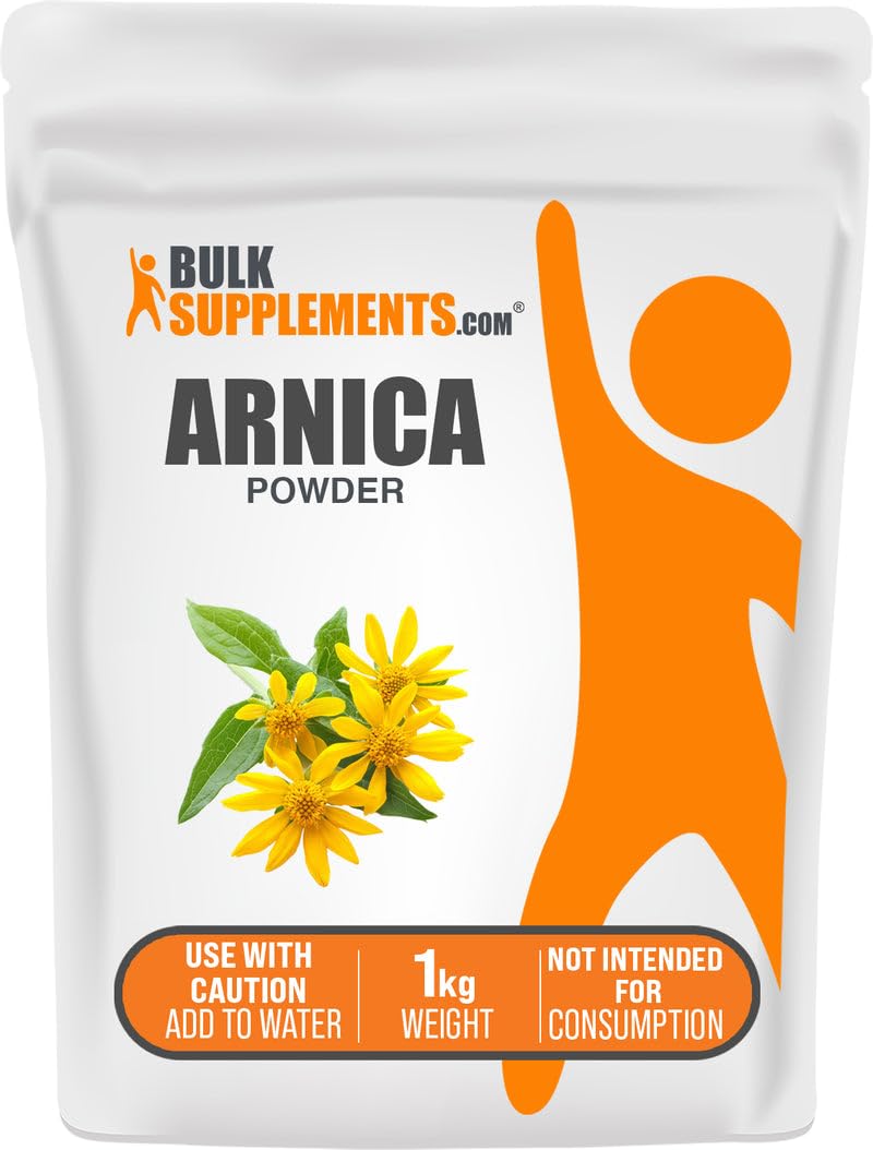 Poudre d'Arnica Montana BulkSupplements 1kg vue avant