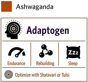 Poudre d'Ashwagandha ORGANIC INDIA sur un fond naturel