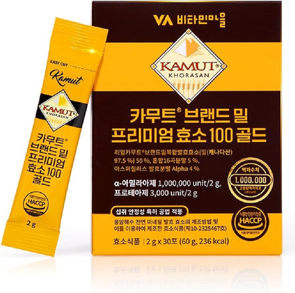 Poudre d'enzyme de blé Kamut VA비타민마을 100g en sachets
