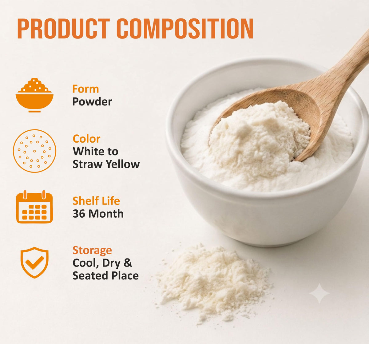 Poudre d'enzyme pectinase 125g avec des fruits frais