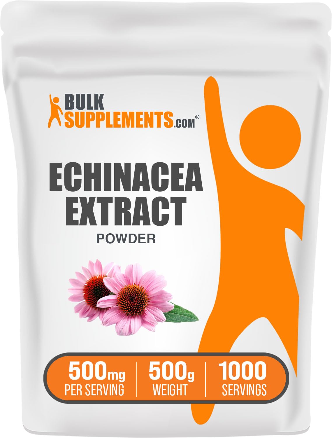 Poudre d'extrait d'échinacée BulkSupplements 500g vue avant