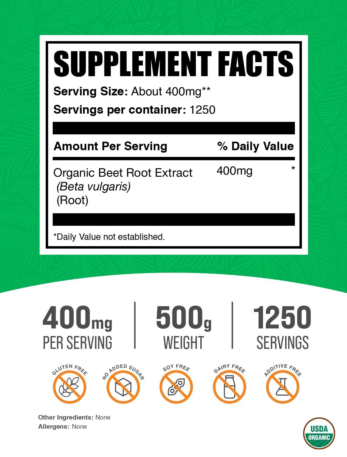 Poudre d'Extrait de Betterave Bio 500g en gros plan montrant la texture
