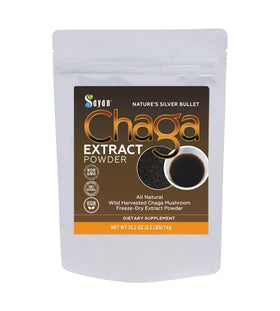 Poudre d'extrait de champignon Chaga Sayan 1066g vue de face