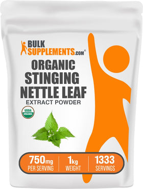 Poudre d'Extrait de Fougère Ortie Bio BulkSupplements, vue de face