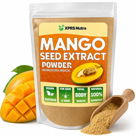 Poudre d'extrait de graine de mangue XPRS Nutra vue de face