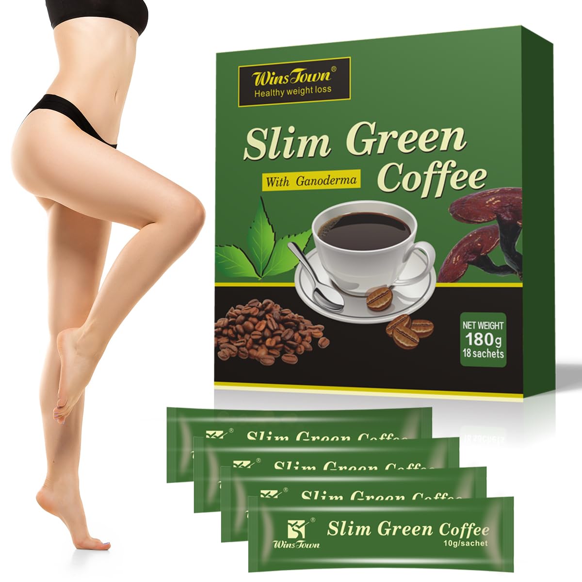 Poudre d'extrait de grains de café vert FARWIX sachet 209g