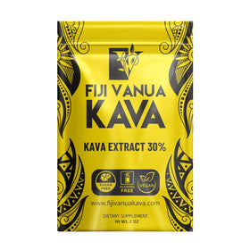 Poudre d'extrait de kava Fiji Vanua Kava 30% kavalactones, vue de face