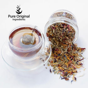 Poudre d'extrait de racine de rehmannia PURE ORIGINAL INGREDIENTS dans un bol