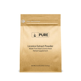 Poudre d'extrait de réglisse PURE ORIGINAL INGREDIENTS vue de face