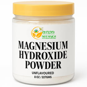 Poudre d'hydroxyde de magnésium Herbs Botanica 281g sachet avant