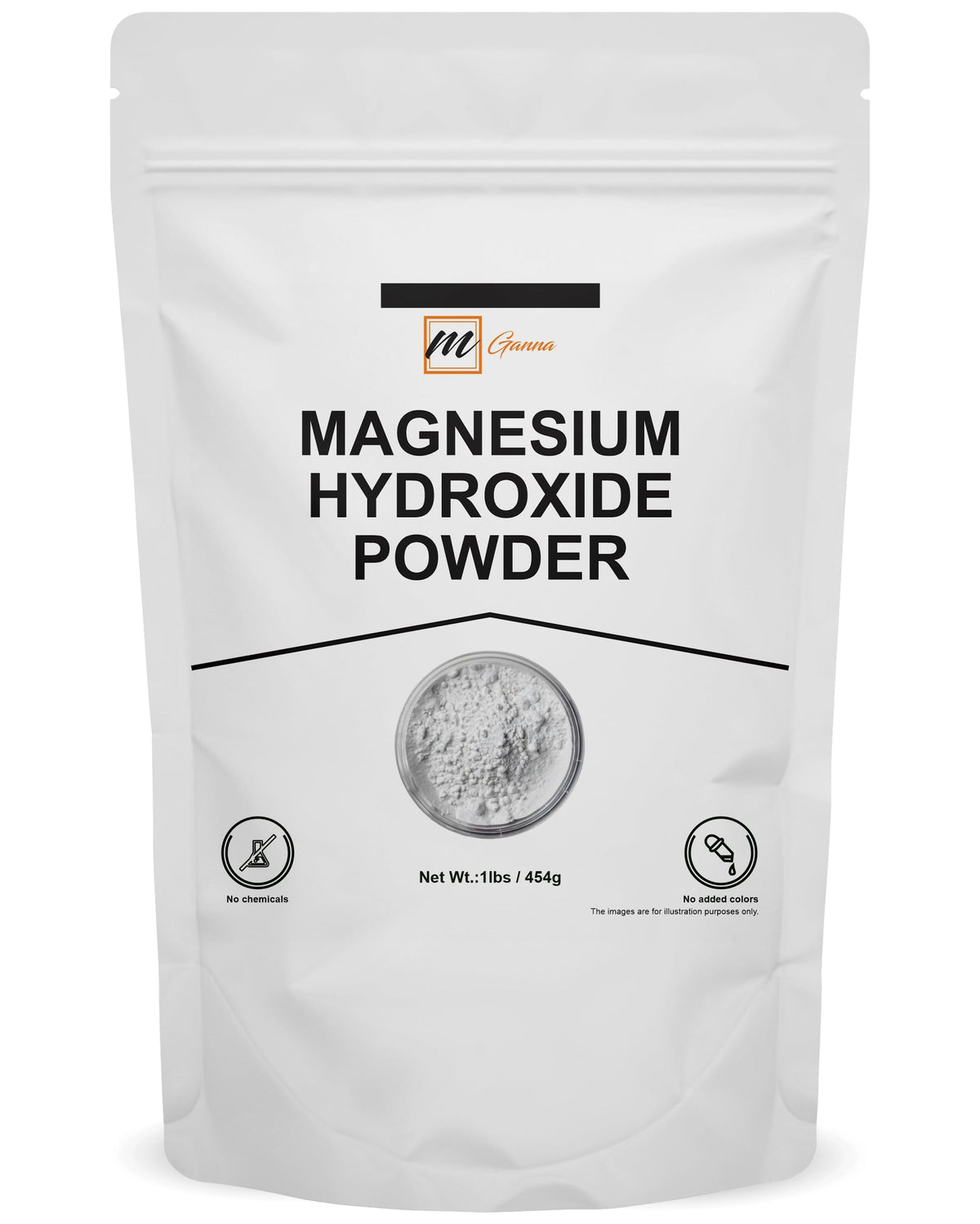 Poudre d'Hydroxyde de Magnésium mGanna 454 g - vue avant