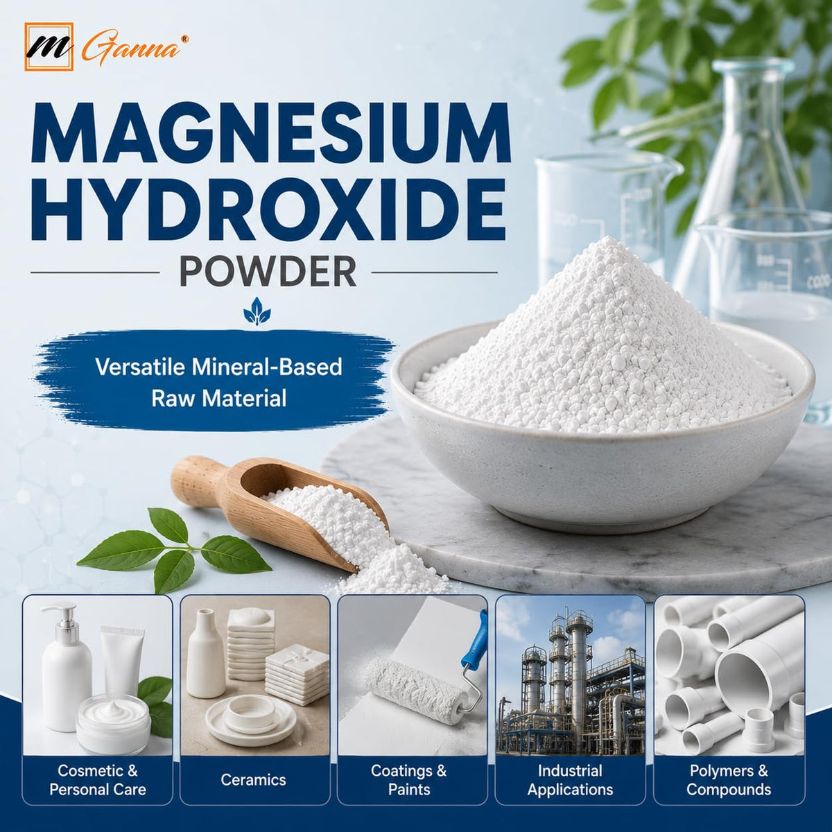 Poudre d'Hydroxyde de Magnésium mGanna 454 g - vue supérieure