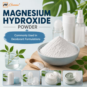 Poudre d'Hydroxyde de Magnésium mGanna dans une cuillère
