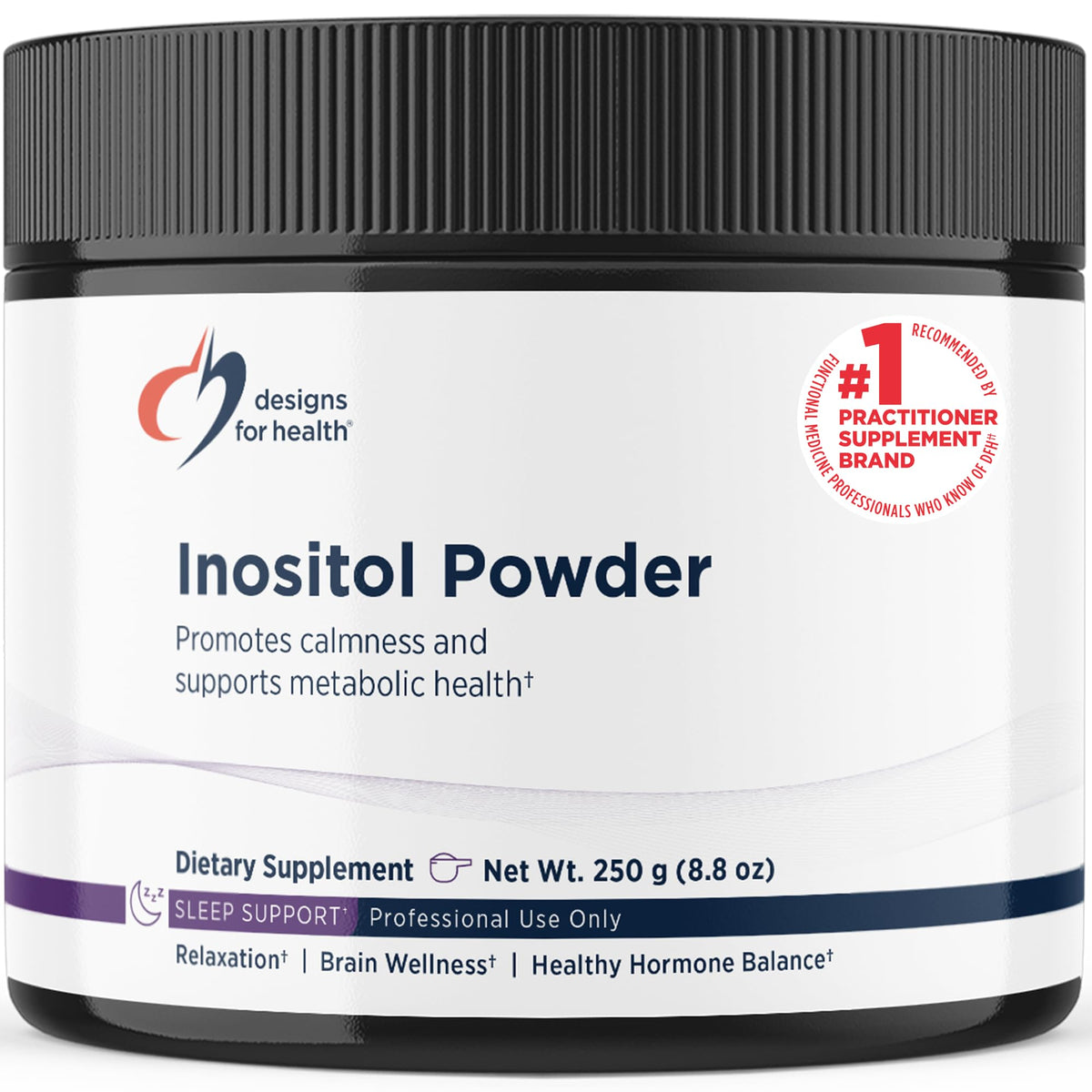 Poudre d'Inositol 700mg Designs for Health vue de face