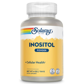 Poudre d'inositol pure SOLARAY 4 OZ vue de face