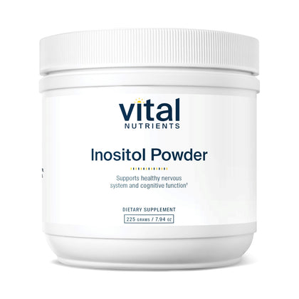 Poudre d'Inositol Vital Nutrients 3800mg 56 portions vue de face