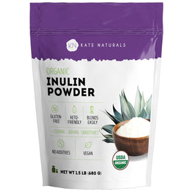 Poudre d'inuline bio Kate Naturals 680g vue avant