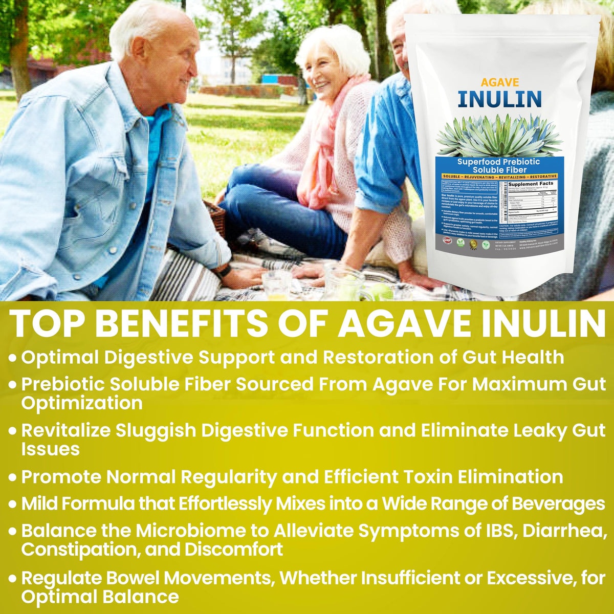 Poudre d'inuline bio Kidney Restore avec des ingrédients naturels