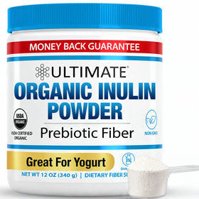 Poudre d'inuline bio Ultimate 399g vue de face