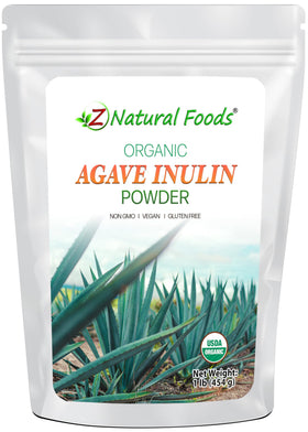 Poudre d'Inuline d'Agave Bio Z Natural Foods 470g vue de face