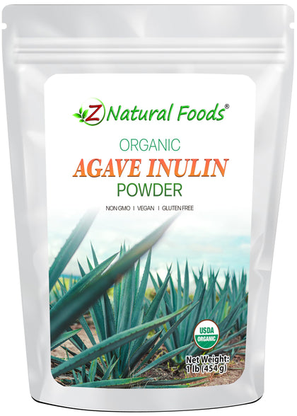 Poudre d'Inuline d'Agave Bio Z Natural Foods 470g vue de face