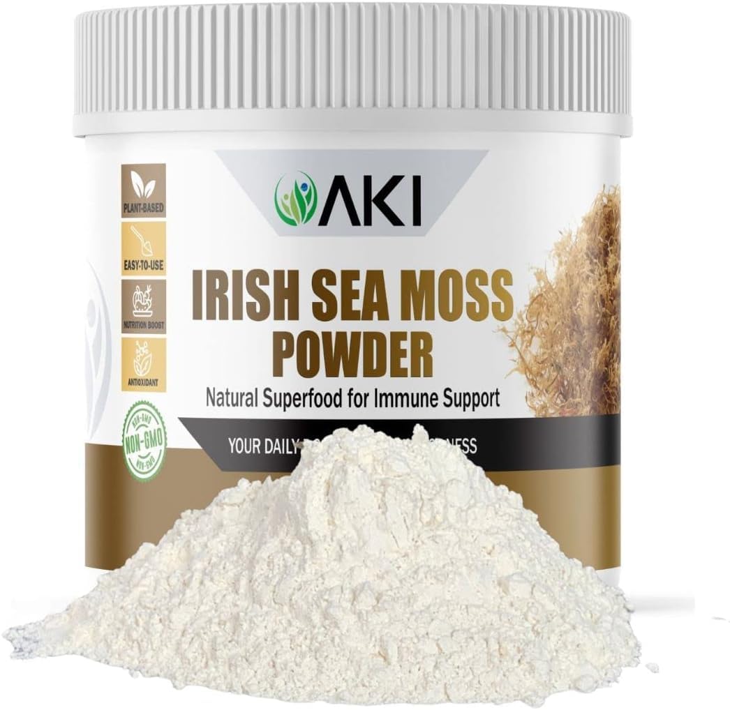 Poudre d'Irish Sea Moss AKI ORGANIC vue de face