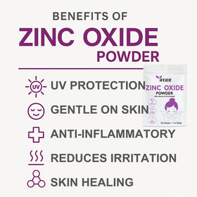 Poudre d'oxyde de zinc iFEiER 500g en utilisation dans un déodorant