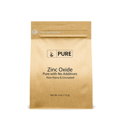Poudre d'oxyde de zinc PURE ORIGINAL INGREDIENTS 4 Oz vue de face