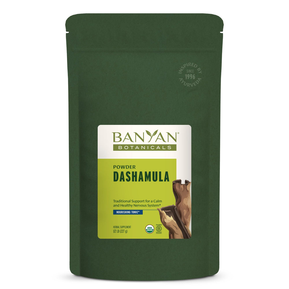 Poudre Dashamula de Banyan Botanicals 240g vue de face