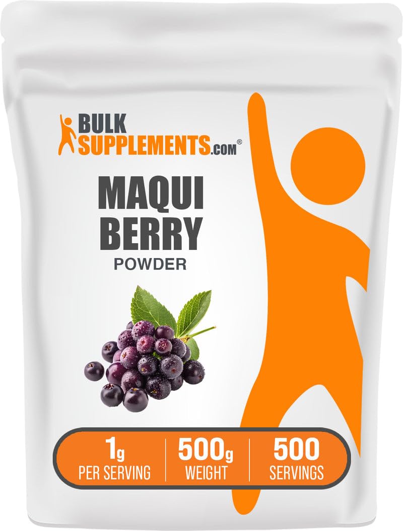 Poudre de baie de maqui BulkSupplements 500g vue de face