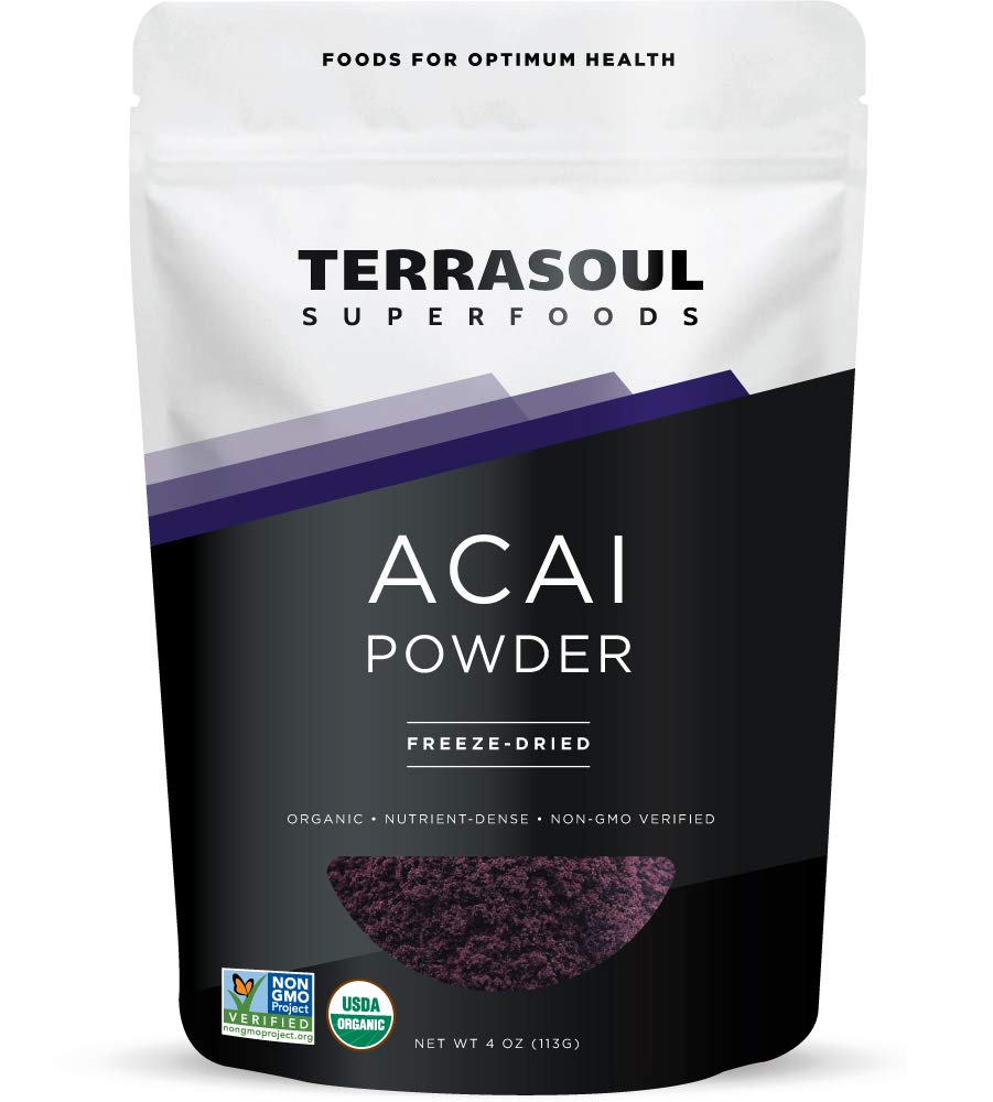 Poudre de Baies d'Açaï Bio Terrasoul Superfoods 127g vue de face