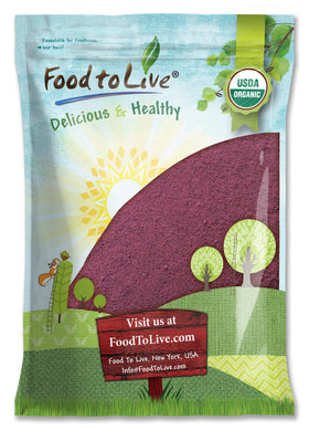 Poudre de baies de sureau noir bio Food to Live, vue avant