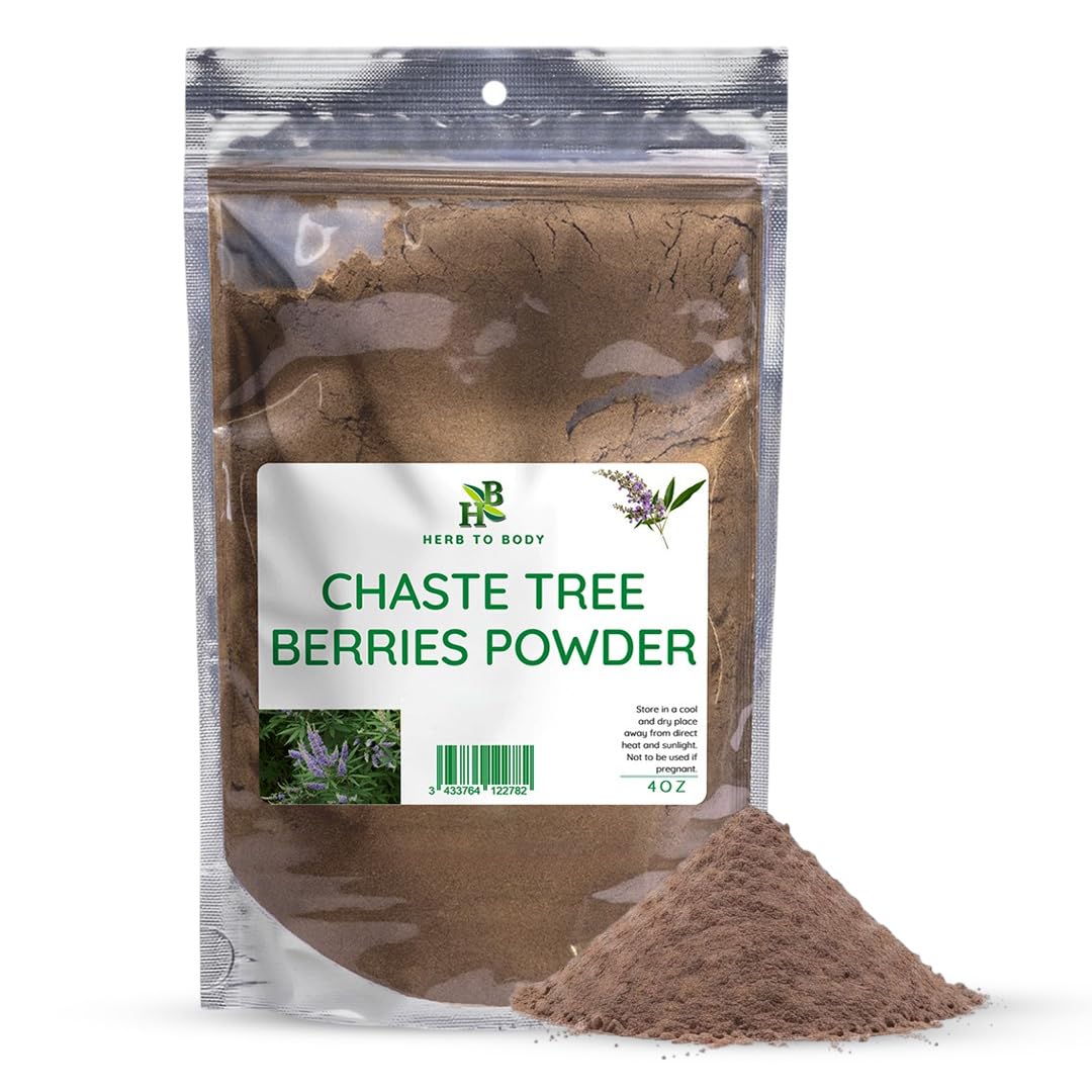 Poudre de baies de Vitex Agnus-Castus Herb To Body, sachet avant