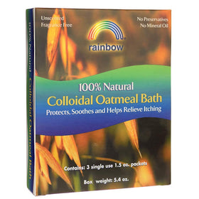 Poudre de Bain d'Avoine Colloïdale Rainbow Research sachet de 1,5 oz