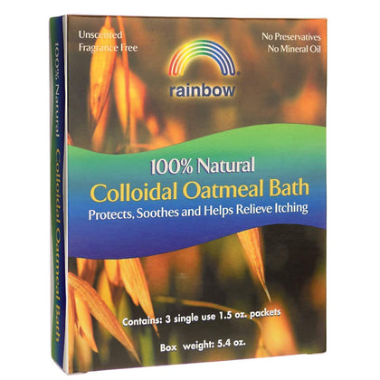Poudre de Bain d'Avoine Colloïdale Rainbow Research sachet de 1,5 oz