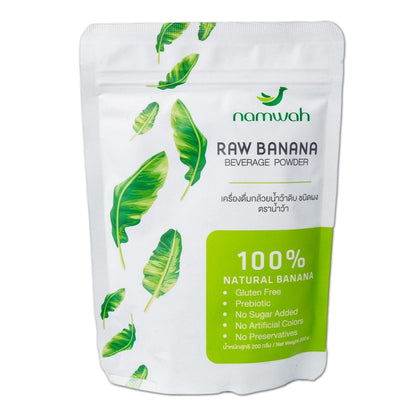 Poudre de banane verte bio namwah 227g vue avant avec emballage