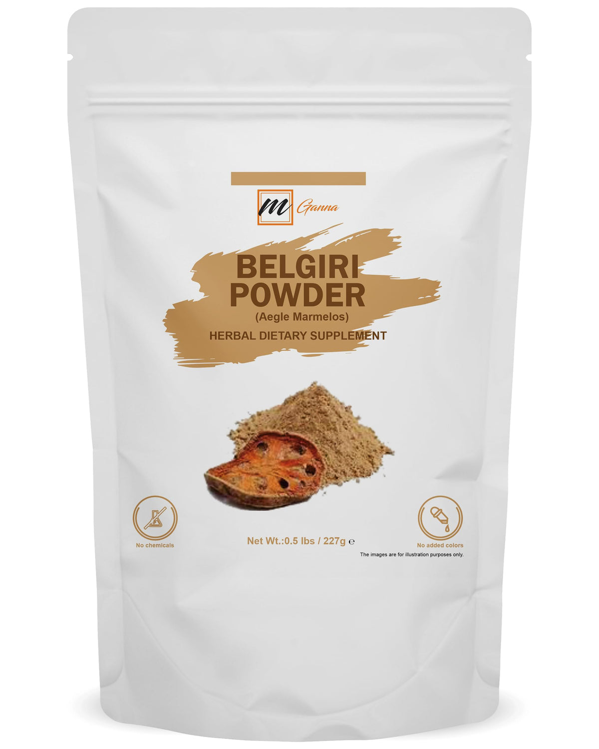 Poudre de Belgiri mGanna 227 g dans son emballage