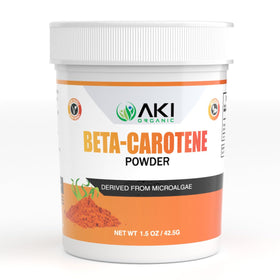 Poudre de Bêta Carotène 10% AKI ORGANIC en emballage