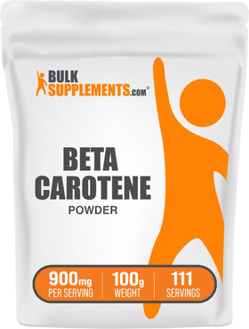 Poudre de Bêta-Carotène BulkSupplements 900 mg vue de face