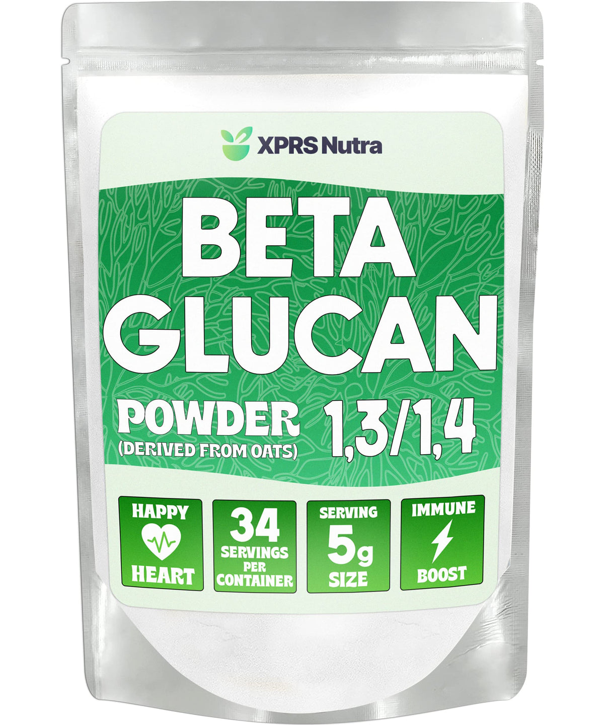 Poudre de Beta Glucane XPRS Nutra 145g vue de face