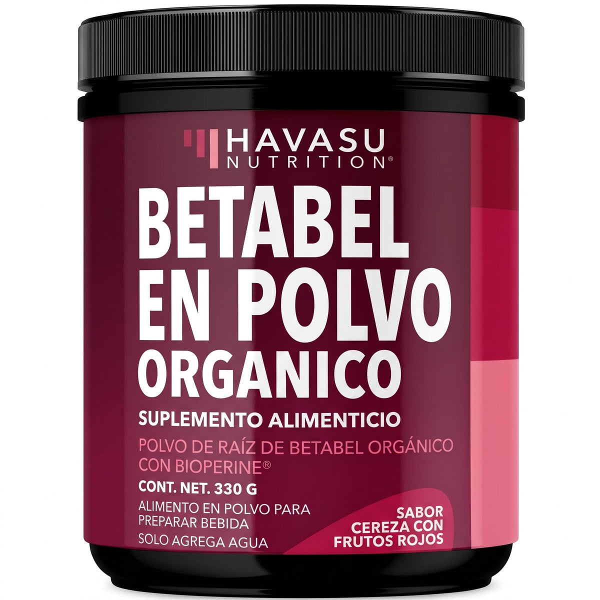 Poudre de Betterave Bio HAVASU NUTRITION 410g vue de face