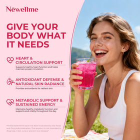 Poudre de Betterave Bio Super Reds NEWELLME ingrédients sur l'emballage