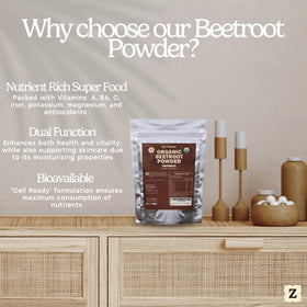 Poudre de betterave Zen Principle versée dans un bol