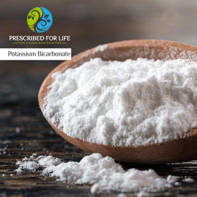 Poudre de bicarbonate de potassium Prescribed For Life étiquette et détails