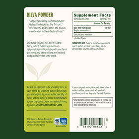 Poudre de Bilva Bio Banyan Botanicals 249g avec cuillère