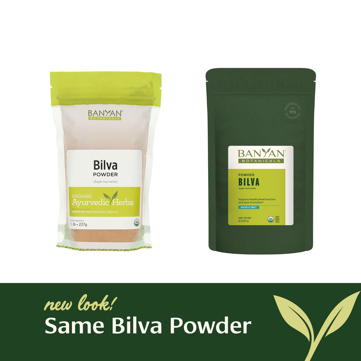 Poudre de Bilva Bio Banyan Botanicals 249g dans un bol