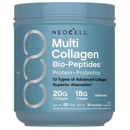 Poudre de bio-peptides Multi Collagène NeoCell 739g vue de face