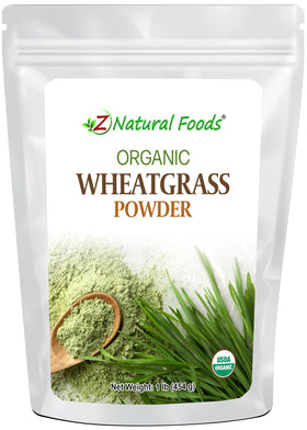 Poudre de Blé Vert Bio Z Natural Foods 508g vue de face