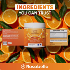 Poudre de boisson électrolytique Rosabella prête à être mélangée